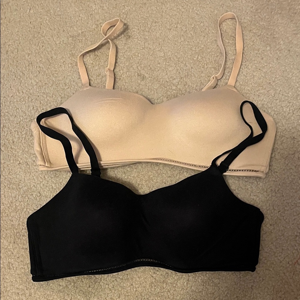 Target Black and Cream Bras Set